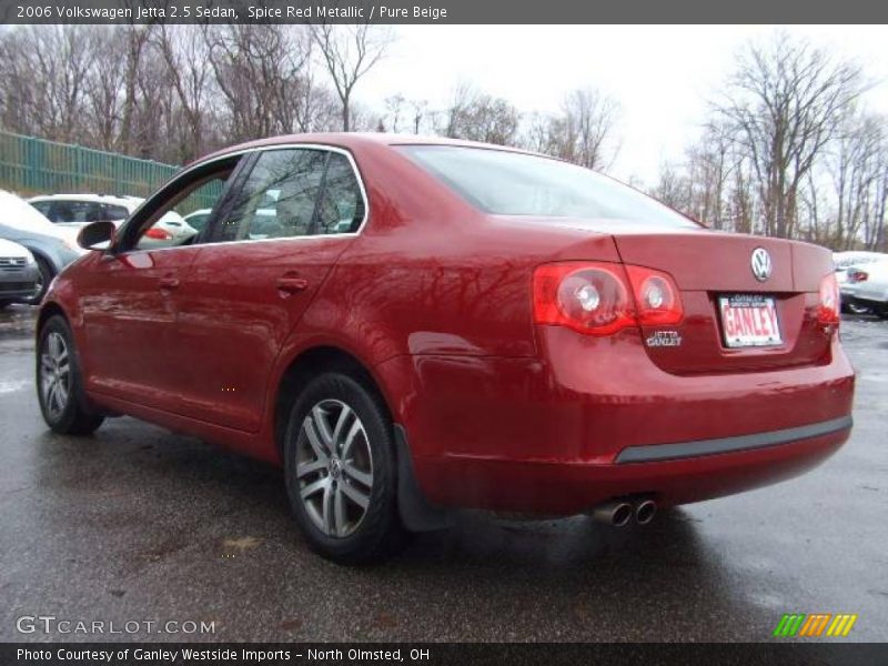 Spice Red Metallic / Pure Beige 2006 Volkswagen Jetta 2.5 Sedan