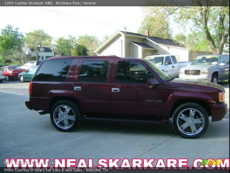 Bordeaux Red / Neutral 1999 Cadillac Escalade 4WD