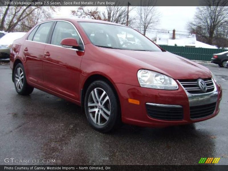 Spice Red Metallic / Pure Beige 2006 Volkswagen Jetta 2.5 Sedan