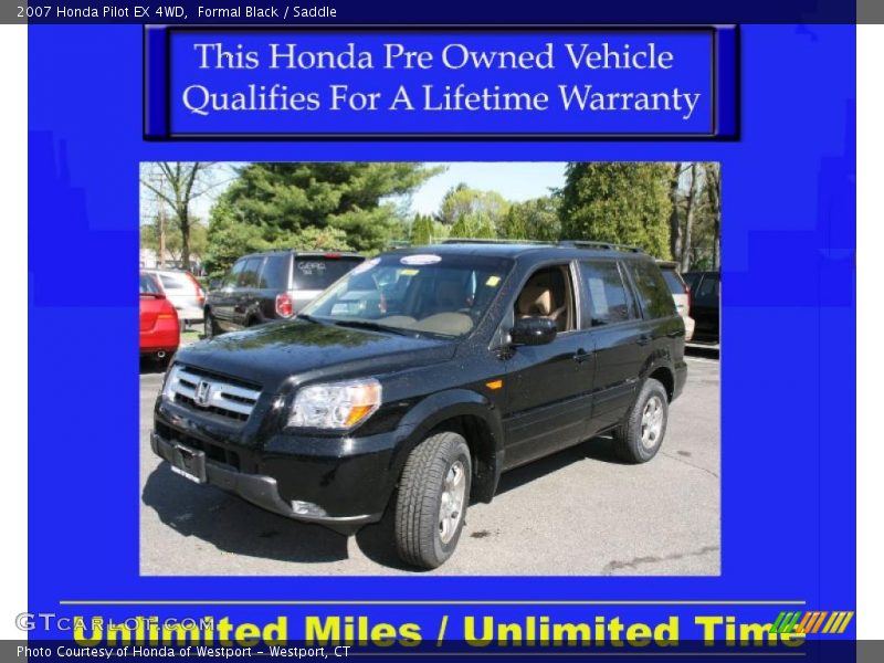 Formal Black / Saddle 2007 Honda Pilot EX 4WD