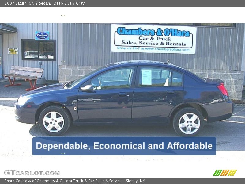 Deep Blue / Gray 2007 Saturn ION 2 Sedan