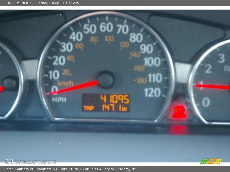 Deep Blue / Gray 2007 Saturn ION 2 Sedan