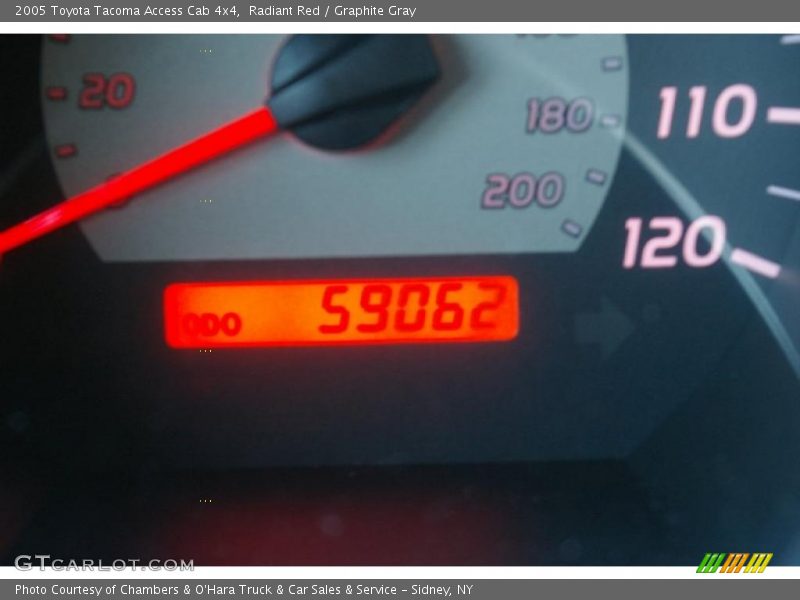 Radiant Red / Graphite Gray 2005 Toyota Tacoma Access Cab 4x4