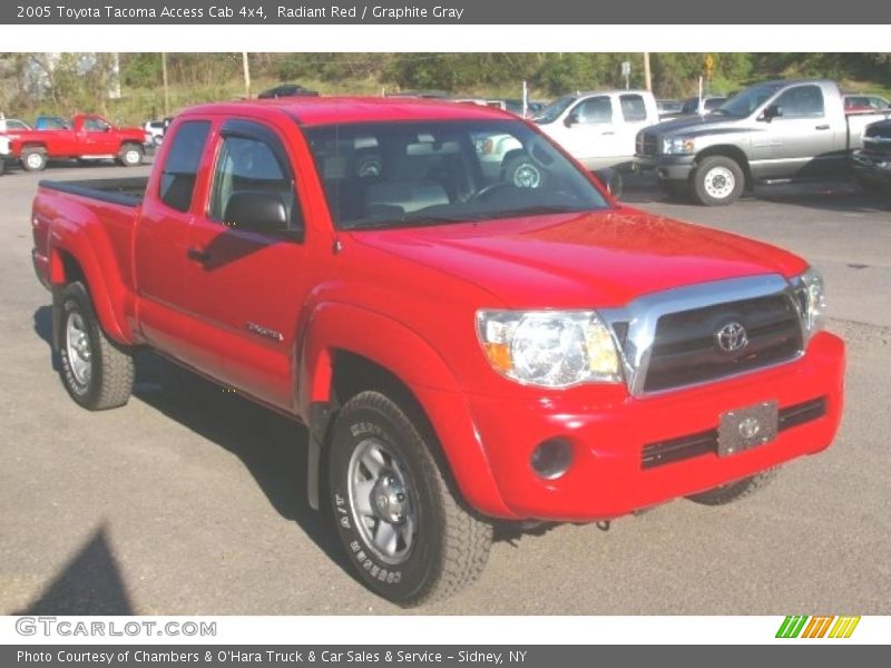 Radiant Red / Graphite Gray 2005 Toyota Tacoma Access Cab 4x4