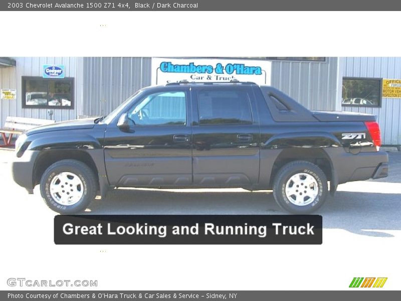 Black / Dark Charcoal 2003 Chevrolet Avalanche 1500 Z71 4x4