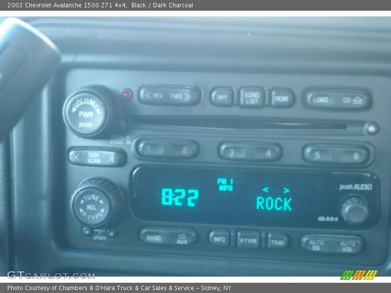 Black / Dark Charcoal 2003 Chevrolet Avalanche 1500 Z71 4x4