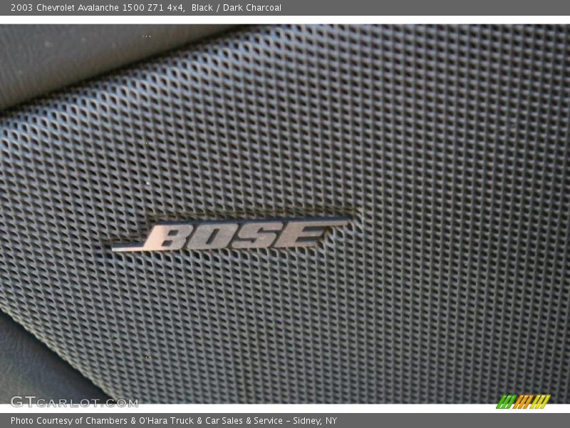 Black / Dark Charcoal 2003 Chevrolet Avalanche 1500 Z71 4x4