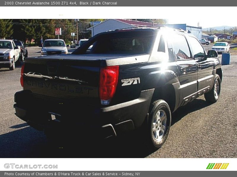 Black / Dark Charcoal 2003 Chevrolet Avalanche 1500 Z71 4x4