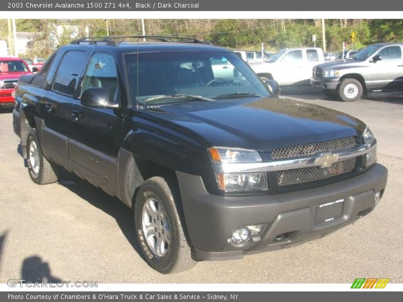 Black / Dark Charcoal 2003 Chevrolet Avalanche 1500 Z71 4x4
