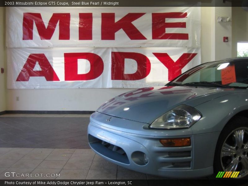 Steel Blue Pearl / Midnight 2003 Mitsubishi Eclipse GTS Coupe