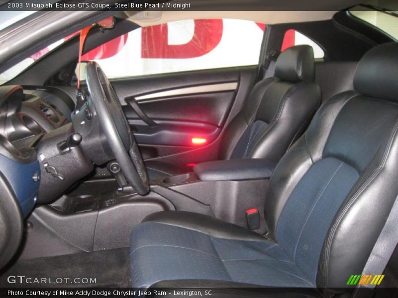 Steel Blue Pearl / Midnight 2003 Mitsubishi Eclipse GTS Coupe