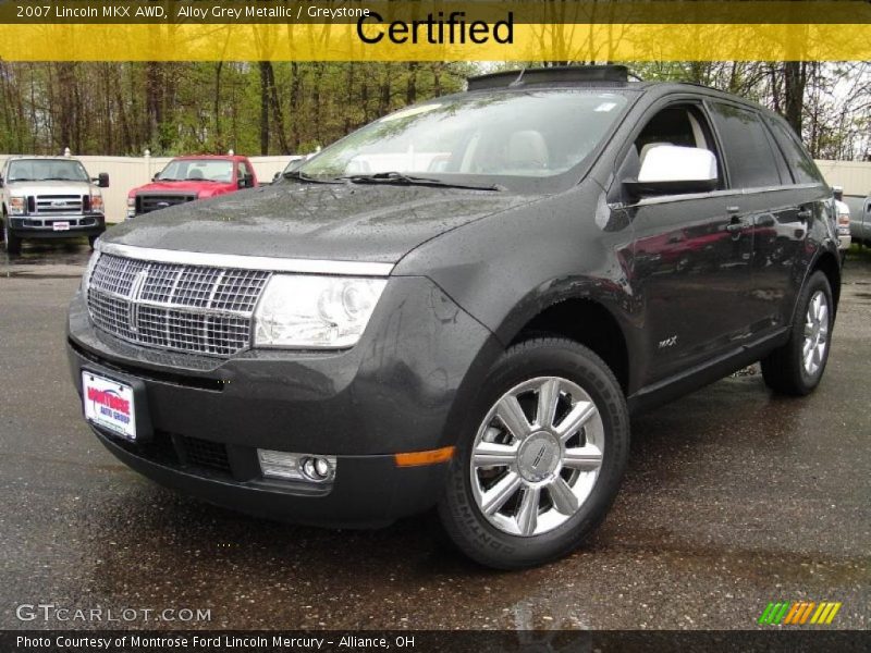 Alloy Grey Metallic / Greystone 2007 Lincoln MKX AWD