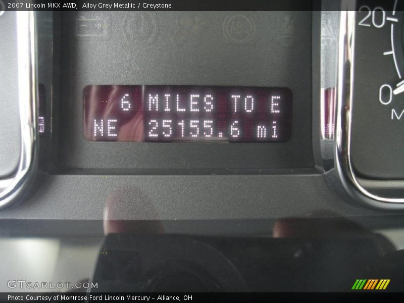 Alloy Grey Metallic / Greystone 2007 Lincoln MKX AWD