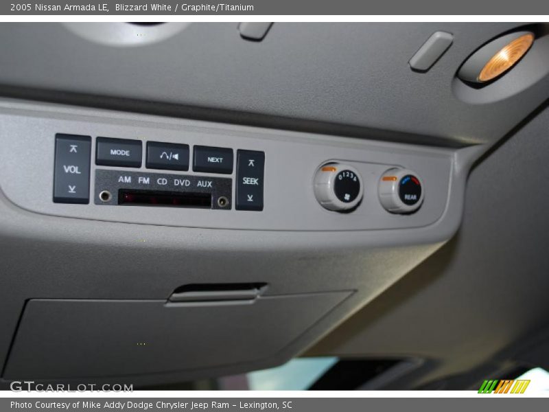 Blizzard White / Graphite/Titanium 2005 Nissan Armada LE