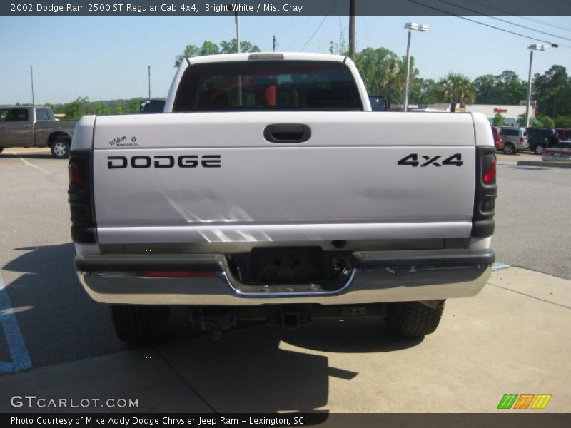 Bright White / Mist Gray 2002 Dodge Ram 2500 ST Regular Cab 4x4