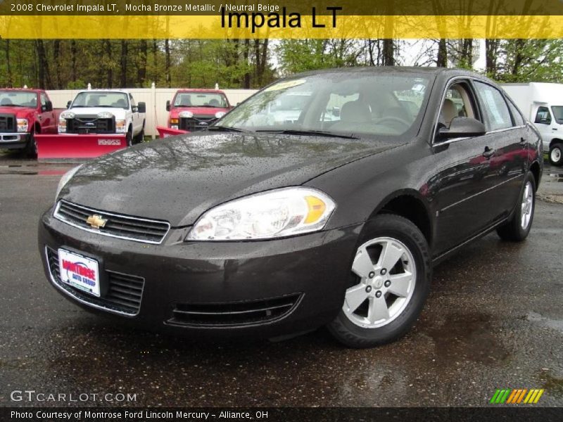 Mocha Bronze Metallic / Neutral Beige 2008 Chevrolet Impala LT
