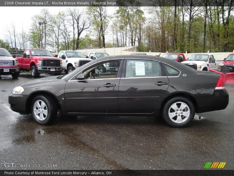 Mocha Bronze Metallic / Neutral Beige 2008 Chevrolet Impala LT
