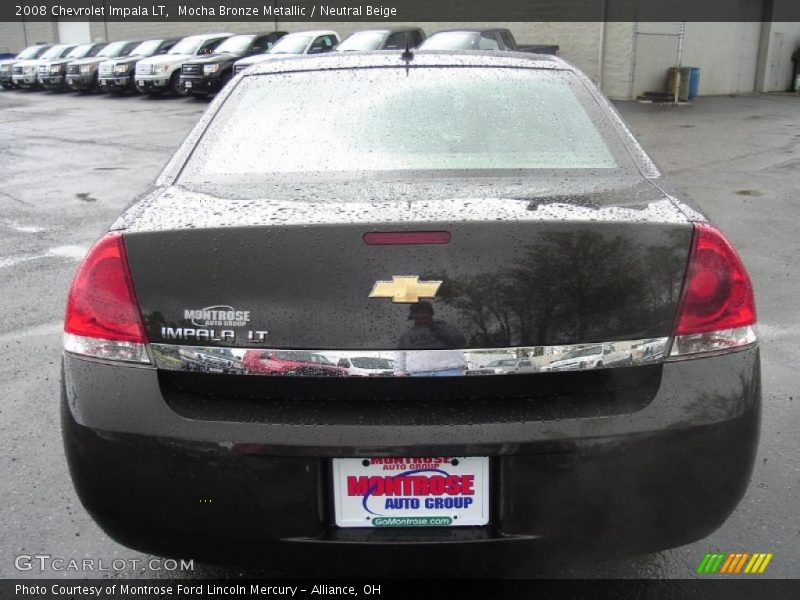 Mocha Bronze Metallic / Neutral Beige 2008 Chevrolet Impala LT