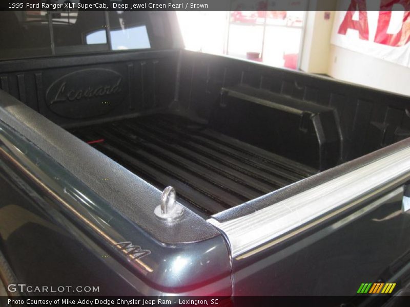 Deep Jewel Green Pearl / Brown 1995 Ford Ranger XLT SuperCab
