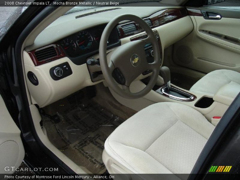 Mocha Bronze Metallic / Neutral Beige 2008 Chevrolet Impala LT