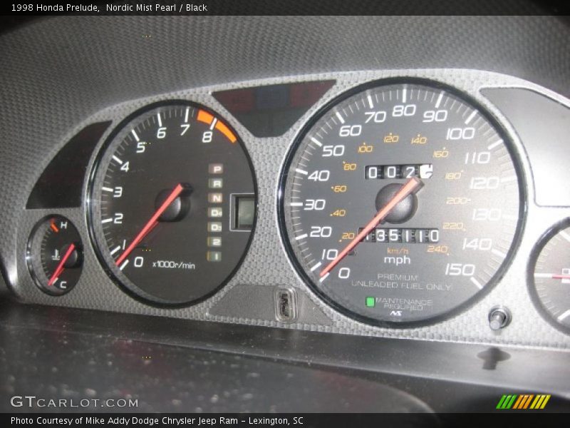 Nordic Mist Pearl / Black 1998 Honda Prelude