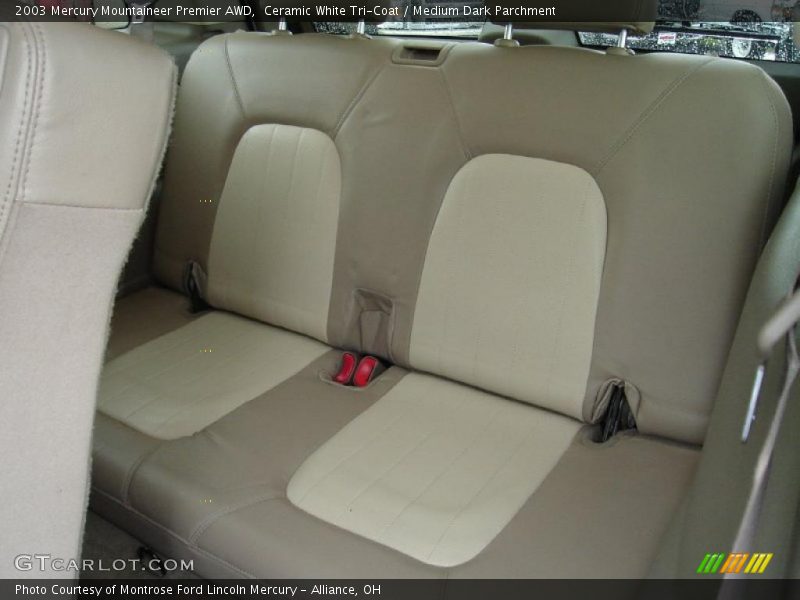 Ceramic White Tri-Coat / Medium Dark Parchment 2003 Mercury Mountaineer Premier AWD