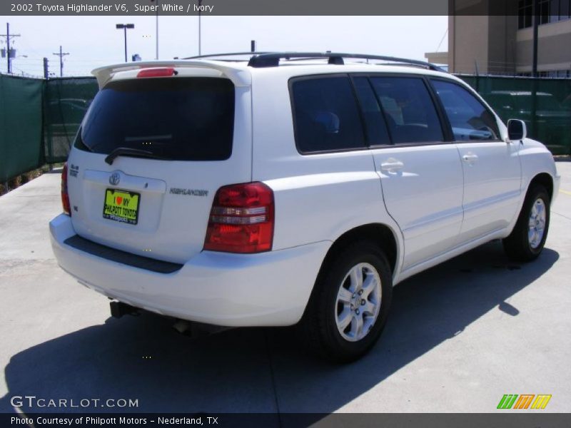 Super White / Ivory 2002 Toyota Highlander V6
