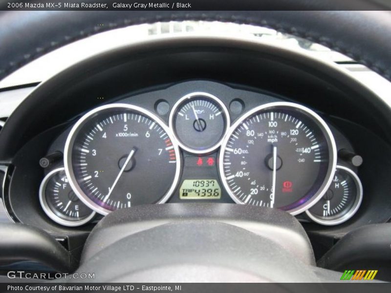 Galaxy Gray Metallic / Black 2006 Mazda MX-5 Miata Roadster