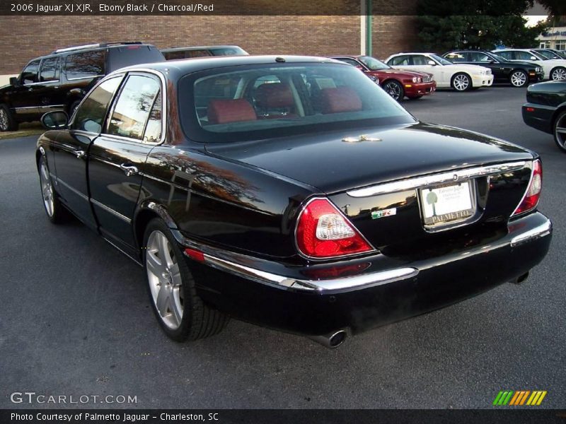 Ebony Black / Charcoal/Red 2006 Jaguar XJ XJR