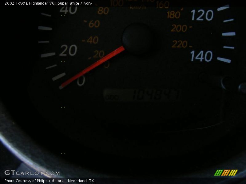 Super White / Ivory 2002 Toyota Highlander V6