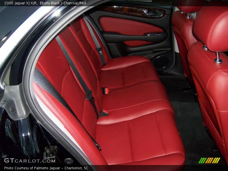 Ebony Black / Charcoal/Red 2006 Jaguar XJ XJR