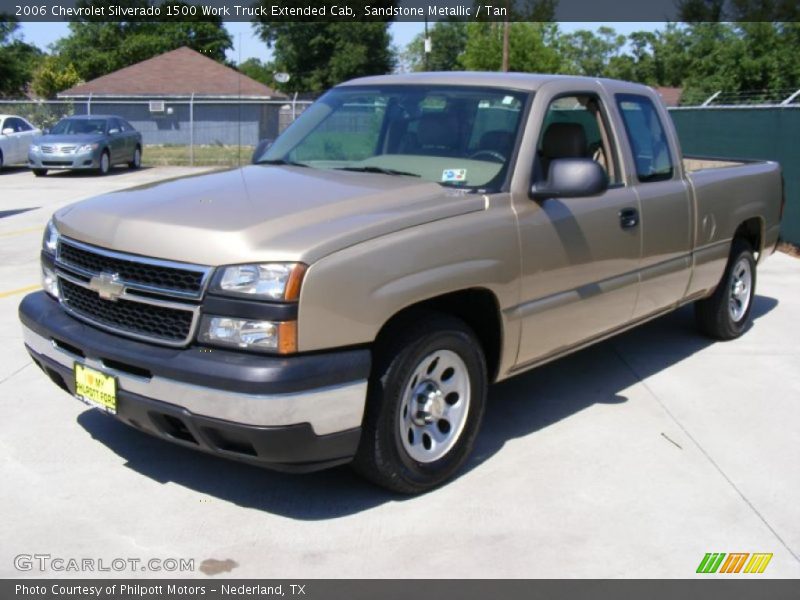 Sandstone Metallic / Tan 2006 Chevrolet Silverado 1500 Work Truck Extended Cab