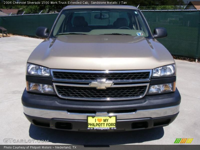 Sandstone Metallic / Tan 2006 Chevrolet Silverado 1500 Work Truck Extended Cab