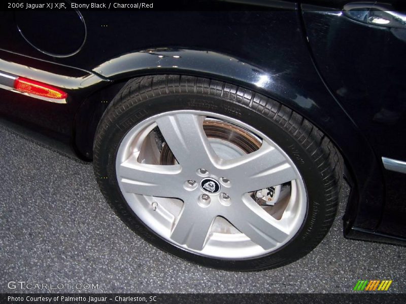 Ebony Black / Charcoal/Red 2006 Jaguar XJ XJR
