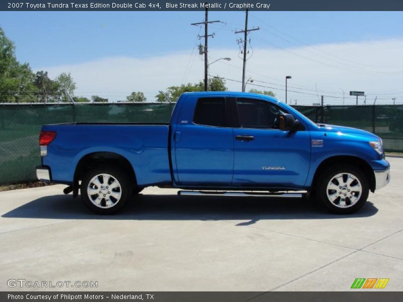 Blue Streak Metallic / Graphite Gray 2007 Toyota Tundra Texas Edition Double Cab 4x4