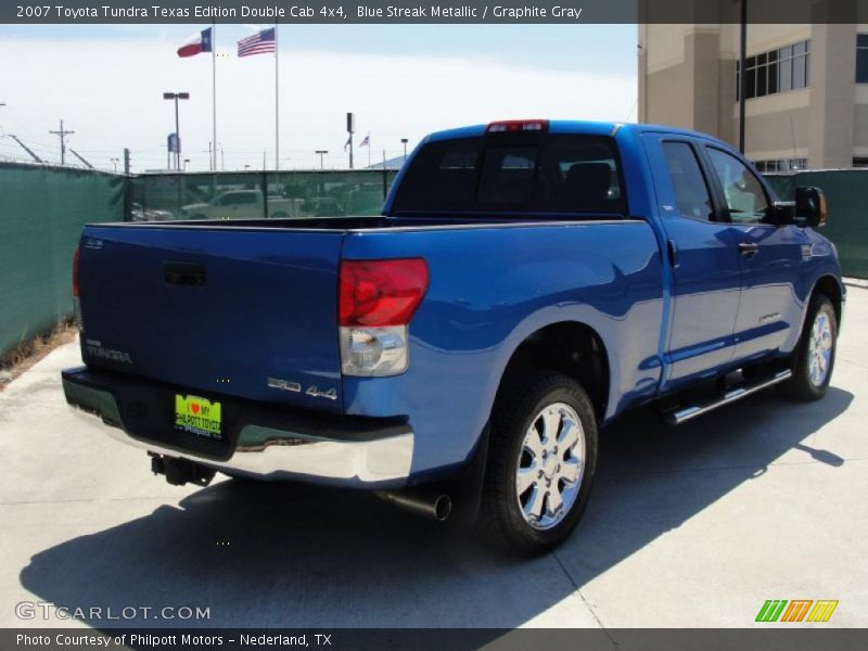 Blue Streak Metallic / Graphite Gray 2007 Toyota Tundra Texas Edition Double Cab 4x4