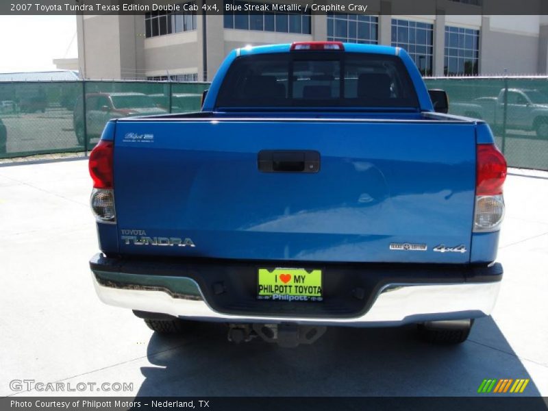 Blue Streak Metallic / Graphite Gray 2007 Toyota Tundra Texas Edition Double Cab 4x4