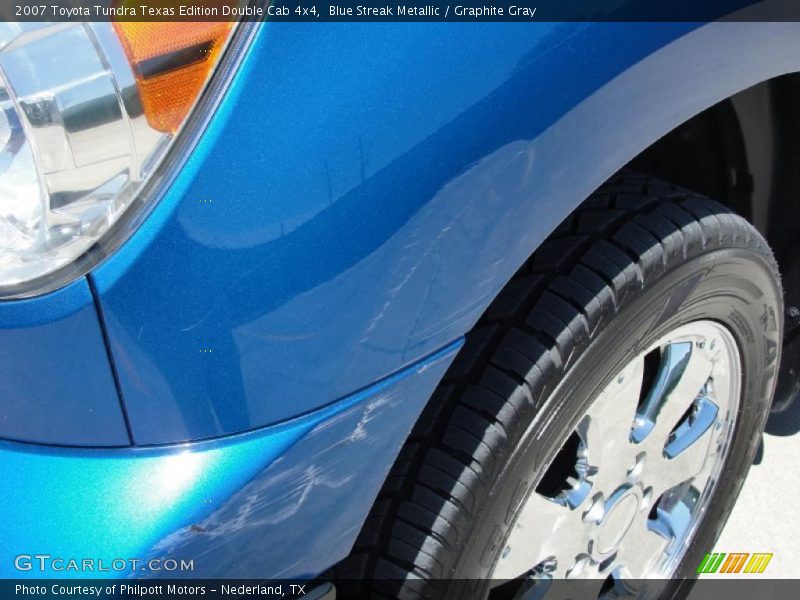 Blue Streak Metallic / Graphite Gray 2007 Toyota Tundra Texas Edition Double Cab 4x4