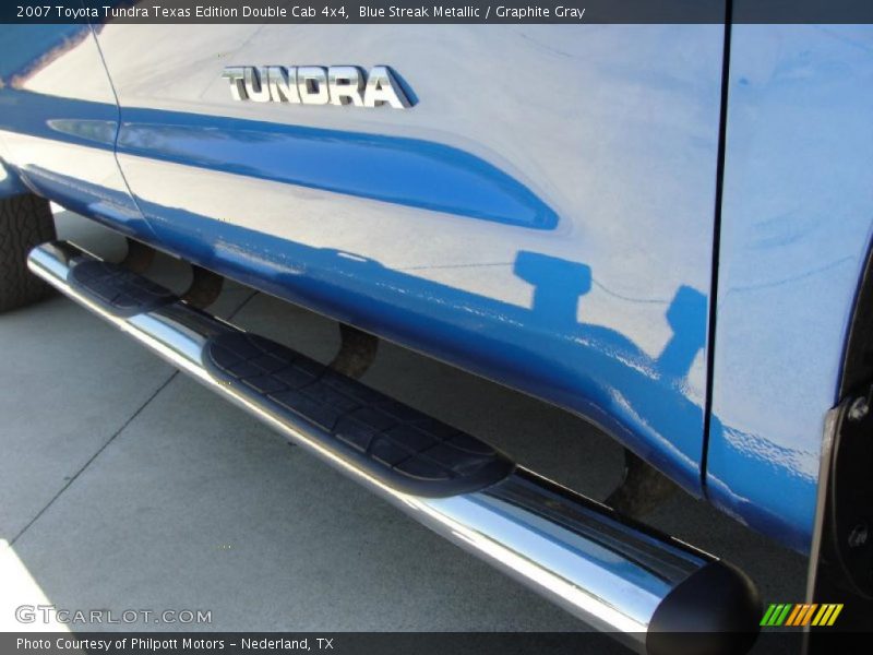 Blue Streak Metallic / Graphite Gray 2007 Toyota Tundra Texas Edition Double Cab 4x4