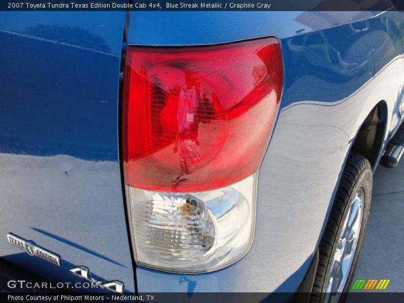 Blue Streak Metallic / Graphite Gray 2007 Toyota Tundra Texas Edition Double Cab 4x4