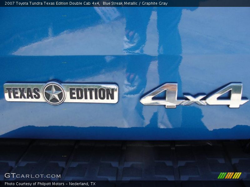 Blue Streak Metallic / Graphite Gray 2007 Toyota Tundra Texas Edition Double Cab 4x4