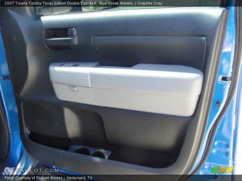 Blue Streak Metallic / Graphite Gray 2007 Toyota Tundra Texas Edition Double Cab 4x4