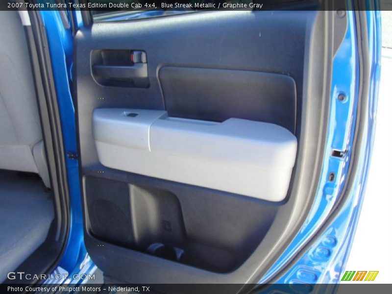 Blue Streak Metallic / Graphite Gray 2007 Toyota Tundra Texas Edition Double Cab 4x4
