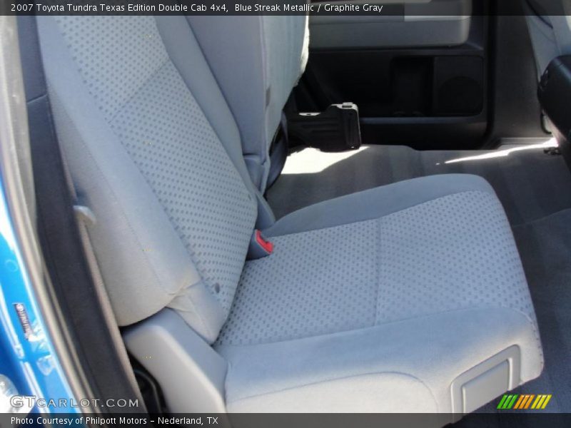 Blue Streak Metallic / Graphite Gray 2007 Toyota Tundra Texas Edition Double Cab 4x4