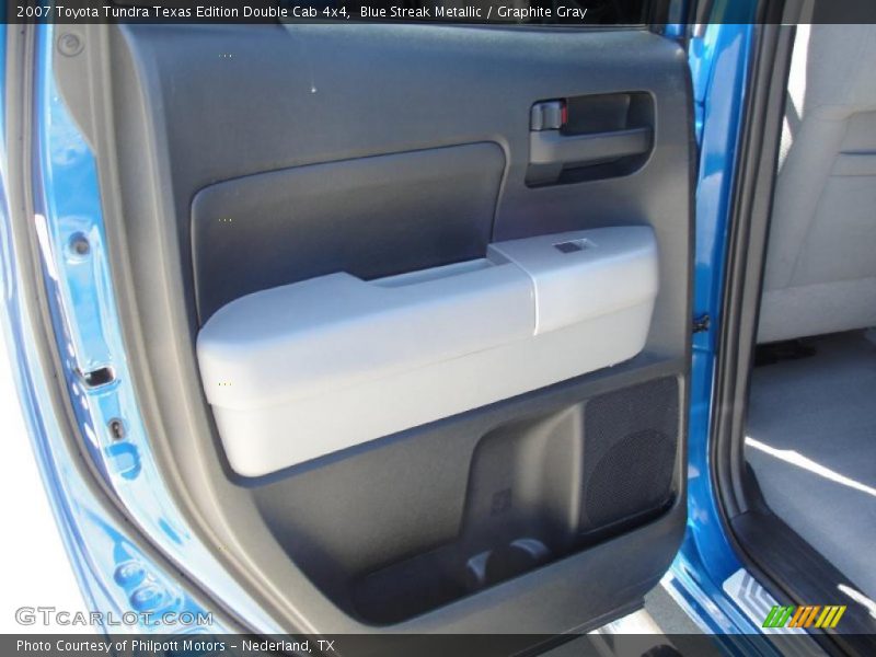 Blue Streak Metallic / Graphite Gray 2007 Toyota Tundra Texas Edition Double Cab 4x4
