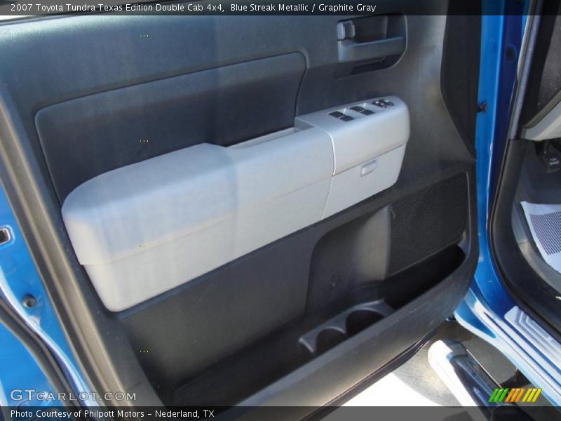 Blue Streak Metallic / Graphite Gray 2007 Toyota Tundra Texas Edition Double Cab 4x4