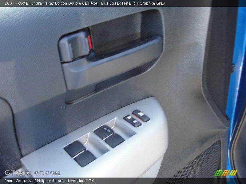 Blue Streak Metallic / Graphite Gray 2007 Toyota Tundra Texas Edition Double Cab 4x4