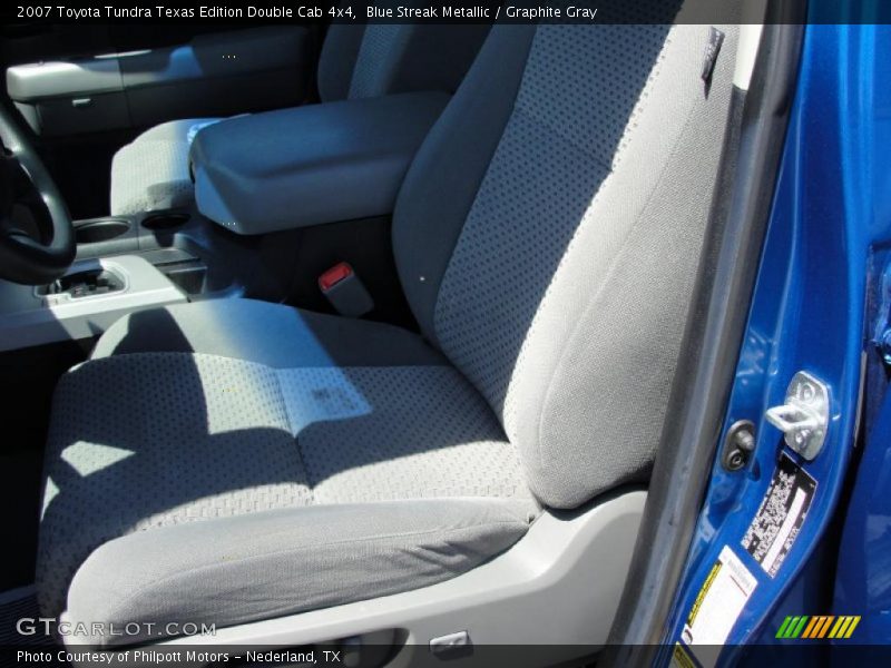Blue Streak Metallic / Graphite Gray 2007 Toyota Tundra Texas Edition Double Cab 4x4