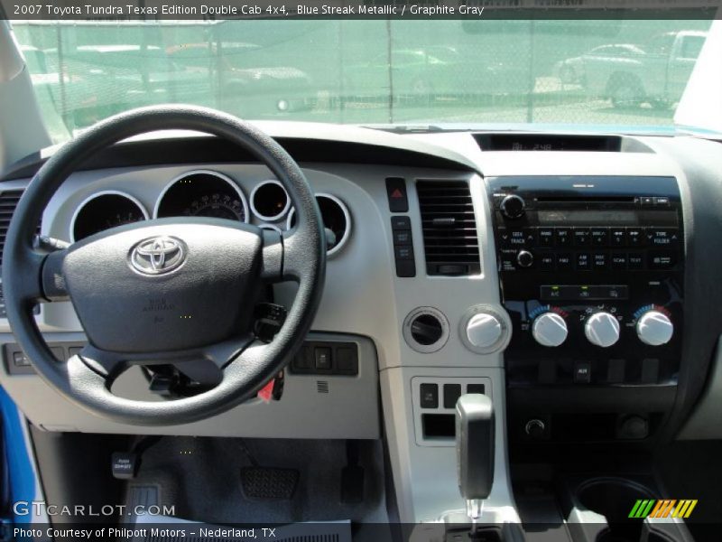 Blue Streak Metallic / Graphite Gray 2007 Toyota Tundra Texas Edition Double Cab 4x4