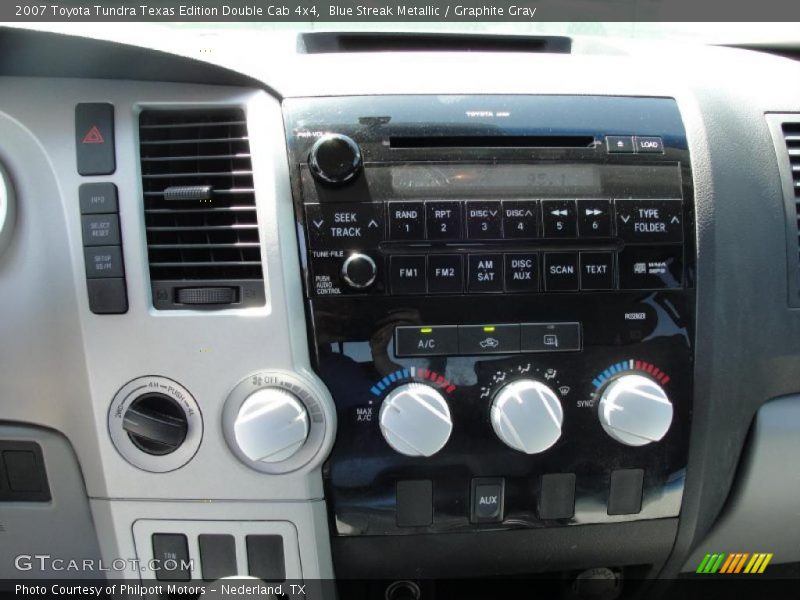Blue Streak Metallic / Graphite Gray 2007 Toyota Tundra Texas Edition Double Cab 4x4